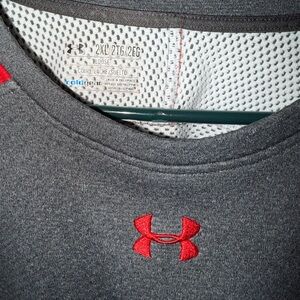 Under Armour Charcoal and Crimson Performance Tee
